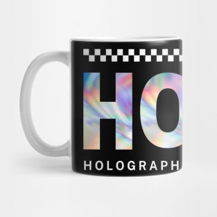 Black Modern Holographic Mug